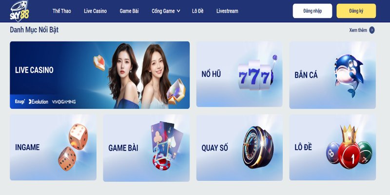 Link để đăng ký Sky88 chuẩn nhất hiện nay