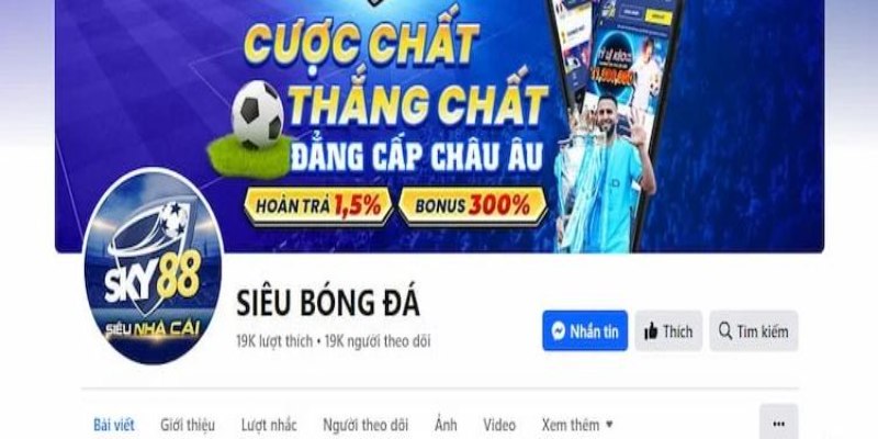 Fanpage của Sky88 dược nêu rõ ở mục cuối chân trang để bạn liên hệ